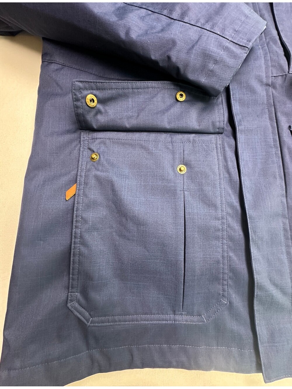 Columbia Interchange Omni-Tech Blue Hooded Jacket L NWOT - Picture 6 of 10